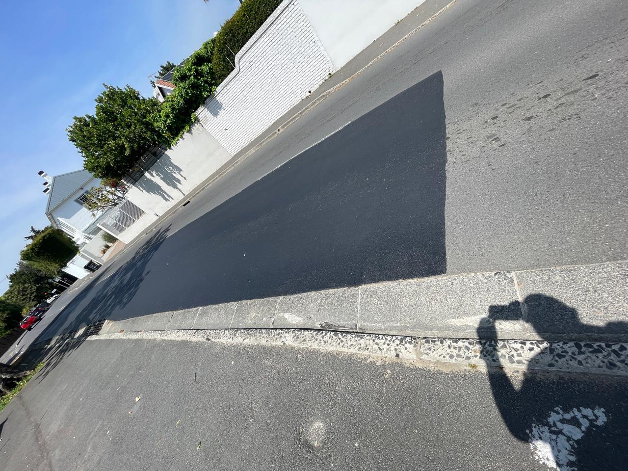 Tennant Road treated asphalt surface, Cape Town