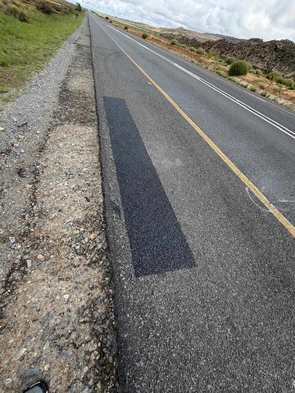 Treated asphalt surface